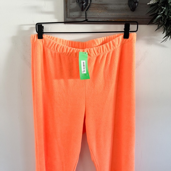 NWT ERL Venice Beach Orange Elasticized Flare Leg Pants L - Picture 3 of 9